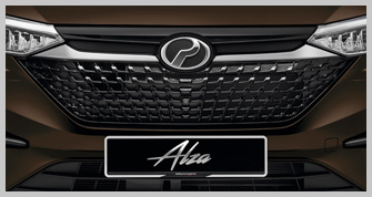 Chrome & Glossy Black Front Grille